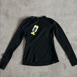 Spyder Active Women’s Crewneck Black Long Sleeve Ribbed Side Athletic Top